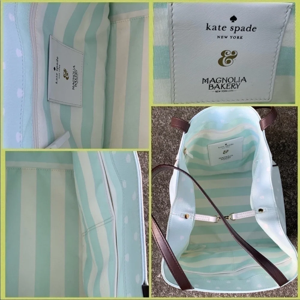 Kate Spade Magnolia Bakery Polka Dot Tote Bag